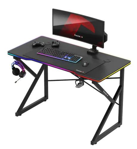 Biurko gamingowe HUZARO Hero 1.7 RGB Czarny