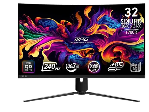 MSI MPG 321CURX - 240Hz | 4K | 32'' | QD OLED | 0,03ms