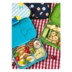 Yumbox Panino-FİFİ pink / Paris'in orta dikdörtgen öğle yemeği kutusu bir tepsi