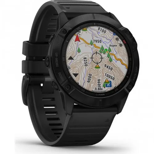 Смарт-часы Garmin fenix 6X Pro черные с черным ремешком (010-02157-01)