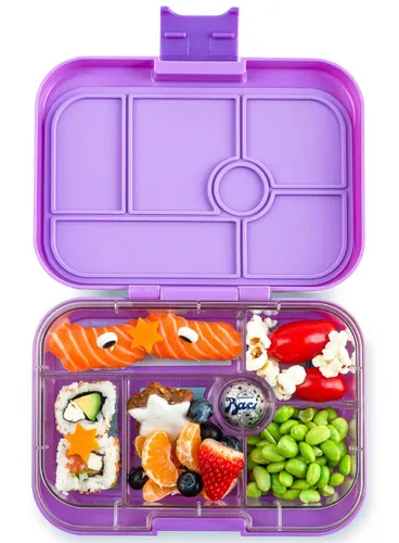Szczelna średnia śniadaniówka Yumbox Original - lavande purple / unicorn