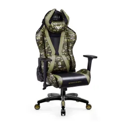 Fotel Diablo Chairs X-Horn 2.0 Normal Size Legion Gamingowy do 160kg Skóra ECO Czarno-zielony