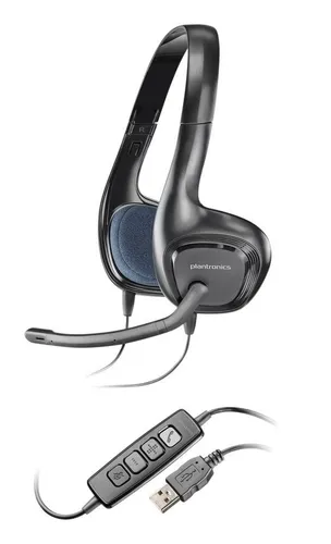 Słuchawki przewodowe z mikrofonem Plantronics Audio 628 Nauszne Czarny