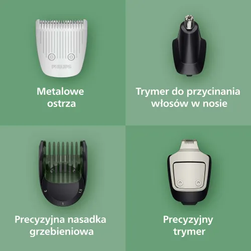 Trymer Philips Seria 5000 MG5941/15 9 nasadek 120min