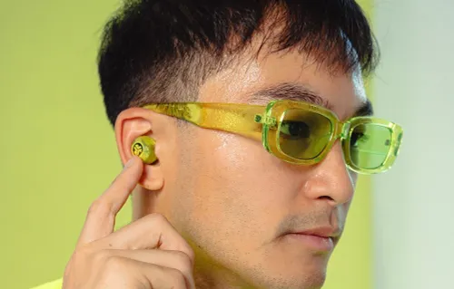 Słuchawki dokanałowe JLAB Go Pop ANC Żółto-przezroczysty