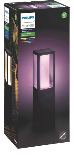 Zewnętrzna latarnia Philips Impress Hue Outdoor Pedestal Light Black 17434/30/P7