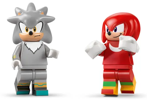 LEGO 77118 Sonic the Hedgehog Silver w samochodzie kontra Knuckles w monster trucku