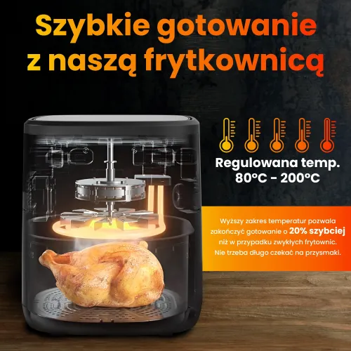 Air Fryer Frytkownica beztłuszczowa EXTRALINK SJ-650B