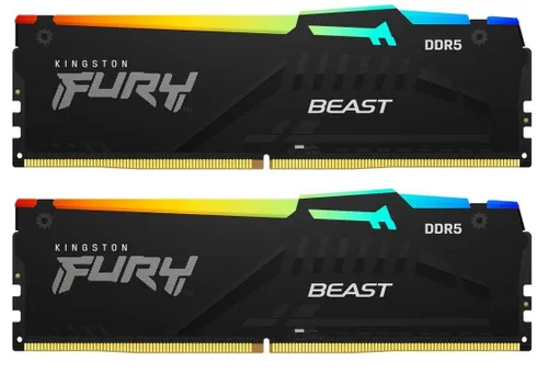 Pamięć RAM Kingston FURY Beast DDR5 RGB 16GB (2 x 8GB) 5600 CL40