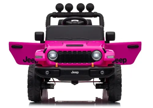 Auto Na Akumulator Jeep Rubicon 2X200W 24V Eva Skóra LED Pilot Radio MP3
