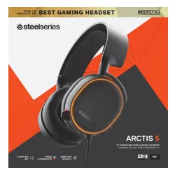 Słuchawki przewodowe z mikrofonem SteelSeries Arctis 5 Nauszne Czarny