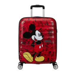 Walizka kabinowa American Tourister Wavebreaker Disney - Mickey comics red