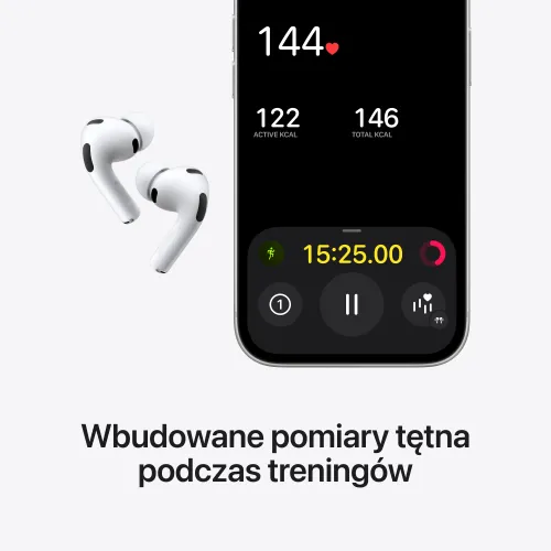 Apple AirPods Pro 3 generacji z etui MagSafe USB/C Dokanałowe Bluetooth Biały