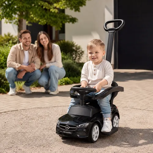 Jeździk Mercedes 4w1 chodzik, pchacz c-class 63 amg, jeździdełko dla dzieci, autko