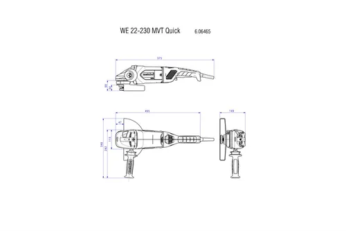 Szlifierka kątowa Metabo WE 22-230 MVT