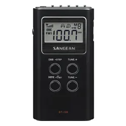 Радиоприемник SANGEAN POCKET 120 DT-120 FM-радио Черный