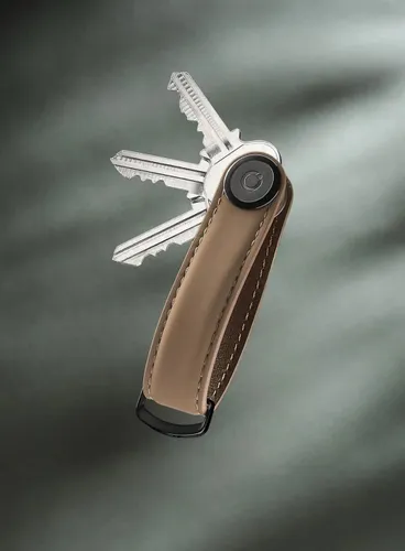 Skórzane etui na klucze Orbitkey Key Organiser Matte Leather - mocha