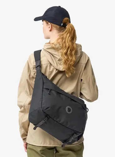 Рюкзак Fjallraven городская сумка через плечо coal black