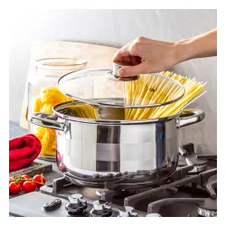 Garnek ze stali nierdzewnej z pokrywką TADAR LUZON 5 l