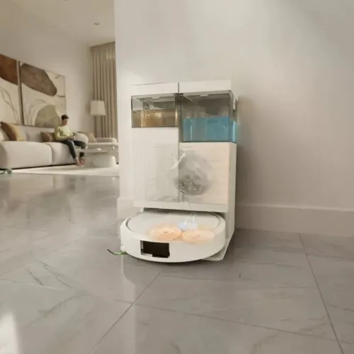 Robot sprzątający iRobot Roomba 575 Combo Funkcja mopowania Stacja oczyszczająca Tworzenie mapy pomieszczenia Funkcje AI Biały