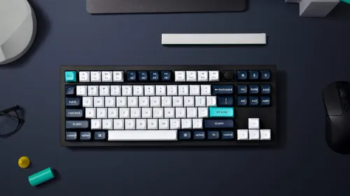Klawiatura KEYCHRON Q3 Max Wireless Switch Gateron Jupiter Red Czarno-biało-niebieski