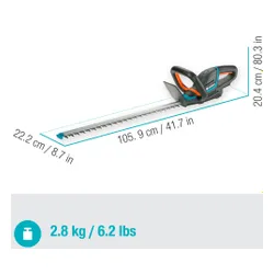 Nożyce akumulatorowe do żywopłotu GARDENA EasyCut 40/18V P4A (bez akumulatora) 14733-55