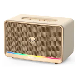 Głośnik Bluetooth W-KING H330 120W Beżowy
