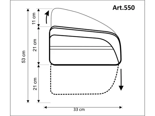 Torba na bagażnik SPORT ARSENAL Art. 550 LFS
