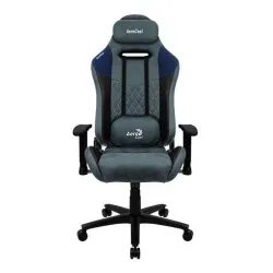 Fotel Aerocool DUKE AeroSuede Gamingowy do 150kg Skóra ECO Tkanina Steel Blue