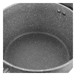 Garnek aluminiowy z pokrywką FLORINA LAVA GRAFITOWY 4,5 l