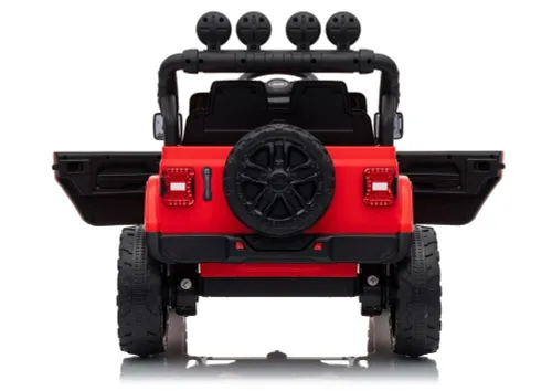 Auto Na Akumulator Jeep Rubicon 2X200W 24V Eva Skóra LED Pilot Radio MP3
