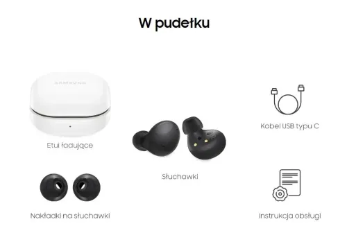 Słuchawki bezprzewodowe Samsung Galaxy Buds 2 SM-R177NZW Dokanałowe Bluetooth 5.2 Biały