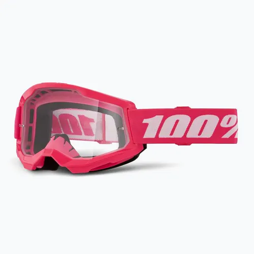 Gogle rowerowe 100% Strata 2 pink/clear