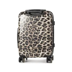 Маленький жесткий чемодан Puccini Beverly Hills ABS015C 6 Leopard / Lamprd / Bez