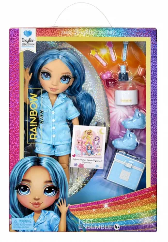 Кукла Mga Rainbow High Junior PJ Party Doll, Skyler Blue