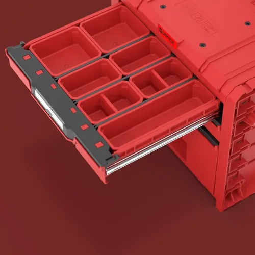 Skrzynka narzędziowa QBRICK System PRO Cart 2.0 Plus Drawer 3 Red Ultra HD Custom