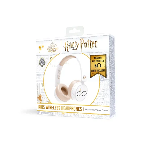 Słuchawki bezprzewodowe z mikrofonem OTL Technologies Harry Potter Kids Wireless Dla Dzieci Nauszne Kremowy