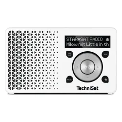 Radioodbiornik TechniSat DigitRadio 1 Radio FM DAB+ Biało-srebrny