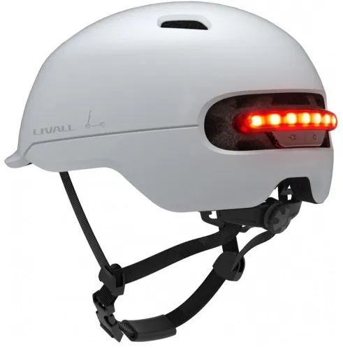 Kask LIVALL C20 Biały z lampką (rozmiar M)