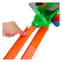 Tor Hot Wheels Monster Truck Rekiny vs Dinozaury Smoczy wyścig JGB06