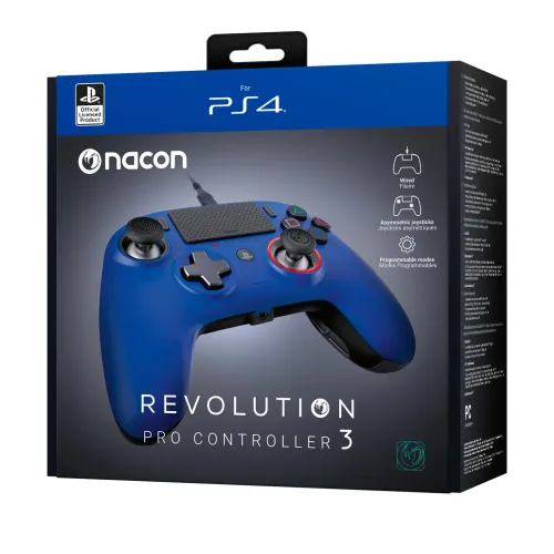 Pad Nacon Revolution Pro Controller 3 do PS4 Przewodowy Niebieski