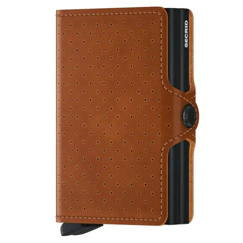 RFID Secrid Twinwallet Perforated Cep Cüzdanı-cognac