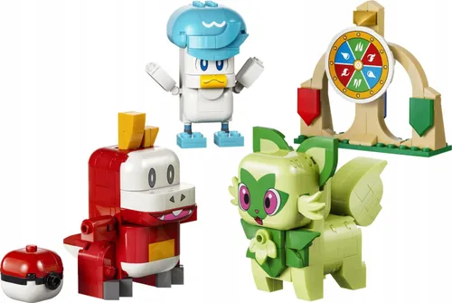 LEGO Pokémon SMART Play 72158 Sprigatito Fuecoco Quaxly bitwa 313 el. 8+