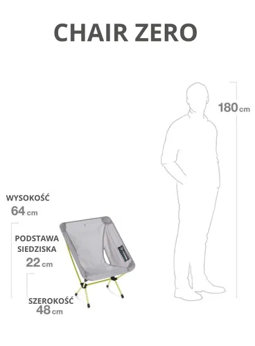 Krzesło turystyczne Helinox Chair Zero - grey