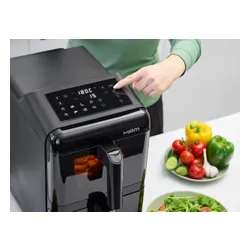 Air Fryer Frytkownica beztłuszczowa MPM MFR-13 12l z podwójnym koszem i okienkiem do obserwacji postępów gotowania