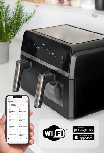 Air Fryer Frytkownica beztłuszczowa MOZANO Duofry Unlimited 9l WI-FI 8 Programów
