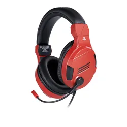 Słuchawki przewodowe z mikrofonem BigBen PS4 Gaming Headset V3 Nauszne Czerwony