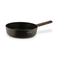 Patelnia głęboka na indukcję z pokrywką Starke Pro Starlet Brown 28 x 8 cm