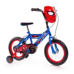 Rower dziecięcy MARVEL Spider-Man 14 cali dla chłopca Niebiesko-czerwony