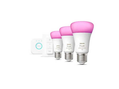 Żarówka LED Philips Hue White and Colour Ambiance E27 3 szt. Zestaw startowy